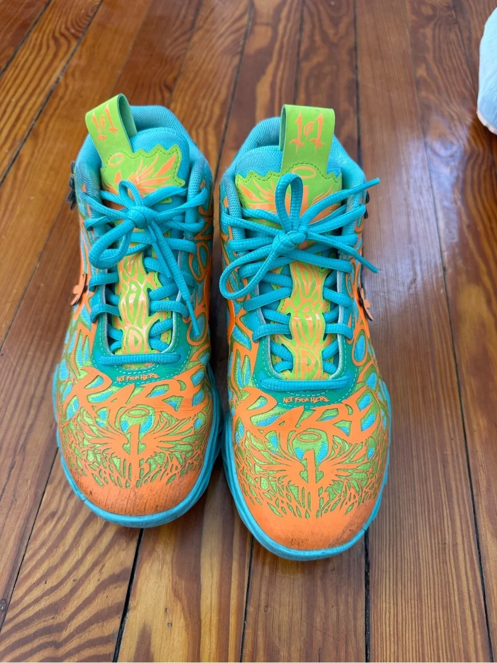 Puma Scooby Doo Kids Teal and Orange Sneakers